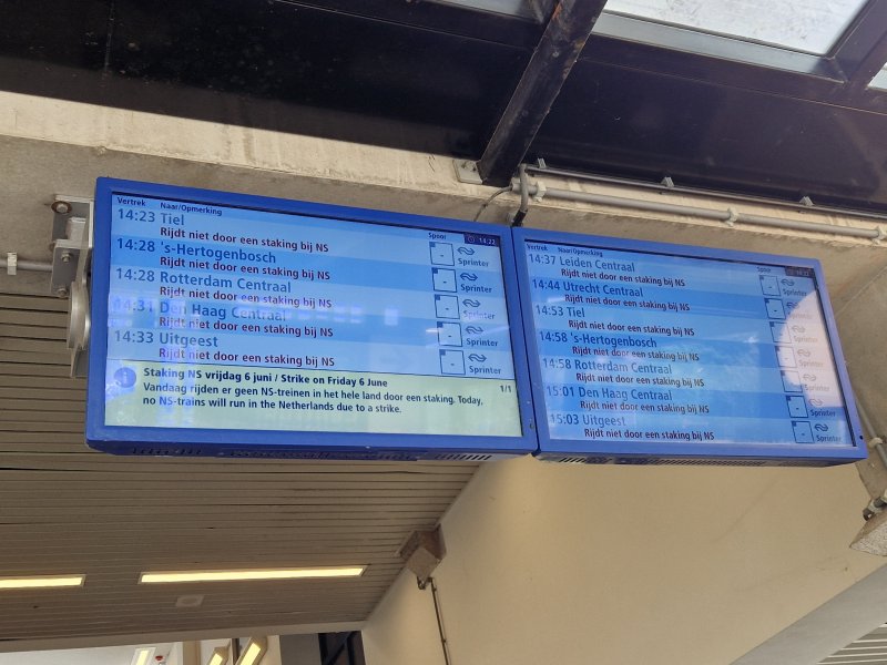 NS neemt compensatie voor stakingen onder de loep