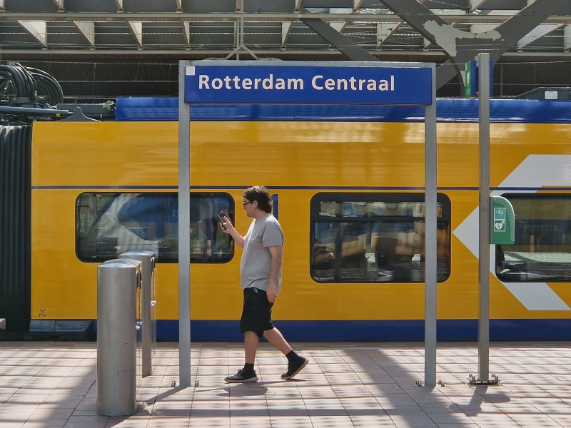 Internationale trein naar Brussel ontruimd na brand op toilet in Rotterdam
