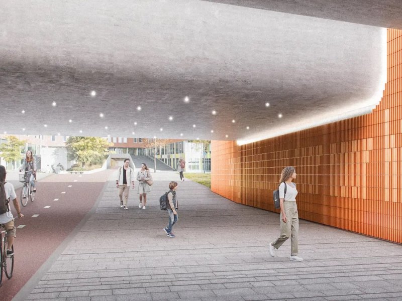 Nieuwe onderdoorgang verbindt Schiedam onder het spoor door